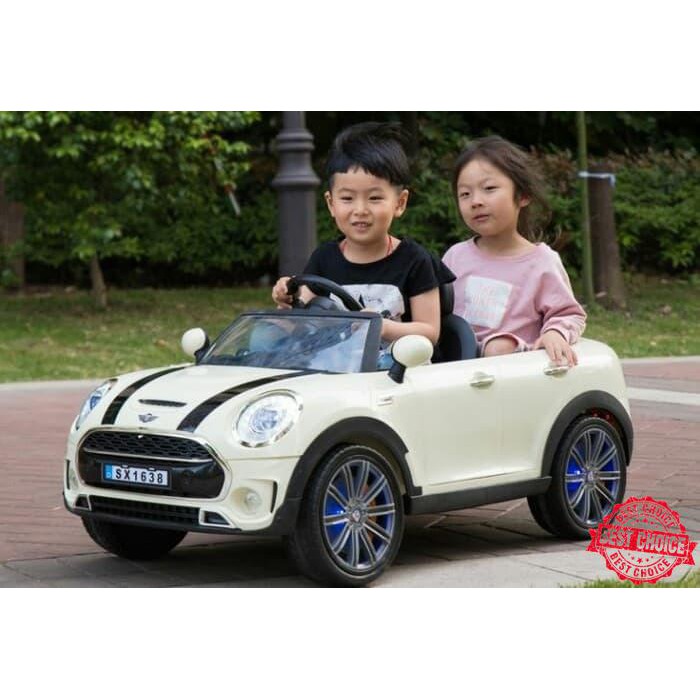 Jual Mobil Mainan Anak Aki Mini Cooper Pliko Pk1928N Twins Xxl Double Seat | Shopee Indonesia