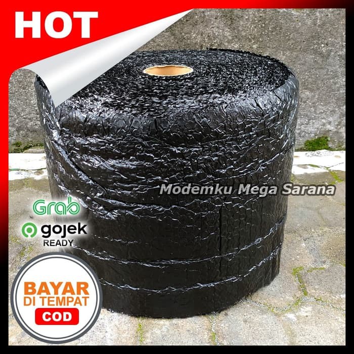 Jual Plastik Bubble Wrap Hitam 1 roll 50 meter Lebar 30cm Sleman Jogja