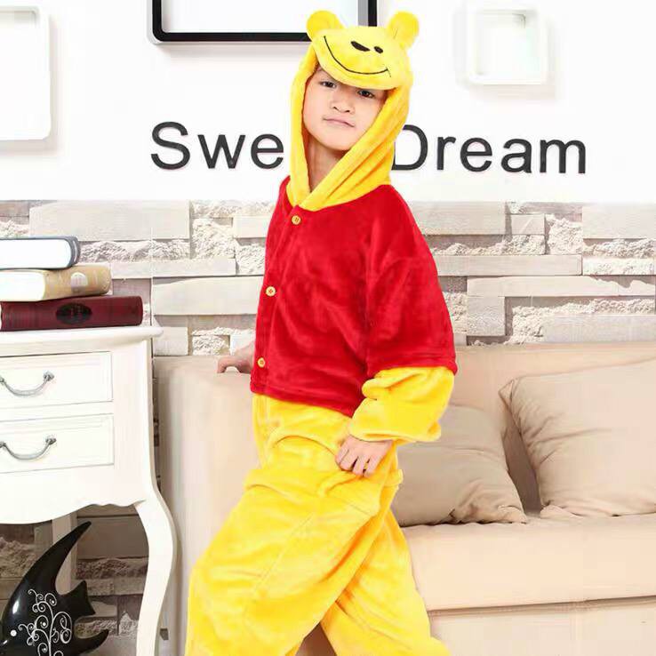 Jual Kostum Onesie Winnie The Pooh Piyama Cosplay Baju Tidur Anak Pesta | Shopee Indonesia