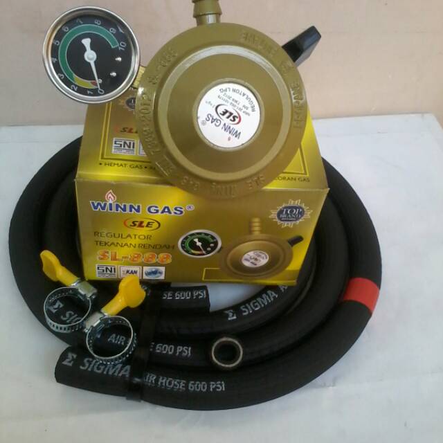 Jual Regulator Gas Matic Biogaz Winn Gas Sle 888 M Selang Gas Elpiji 3