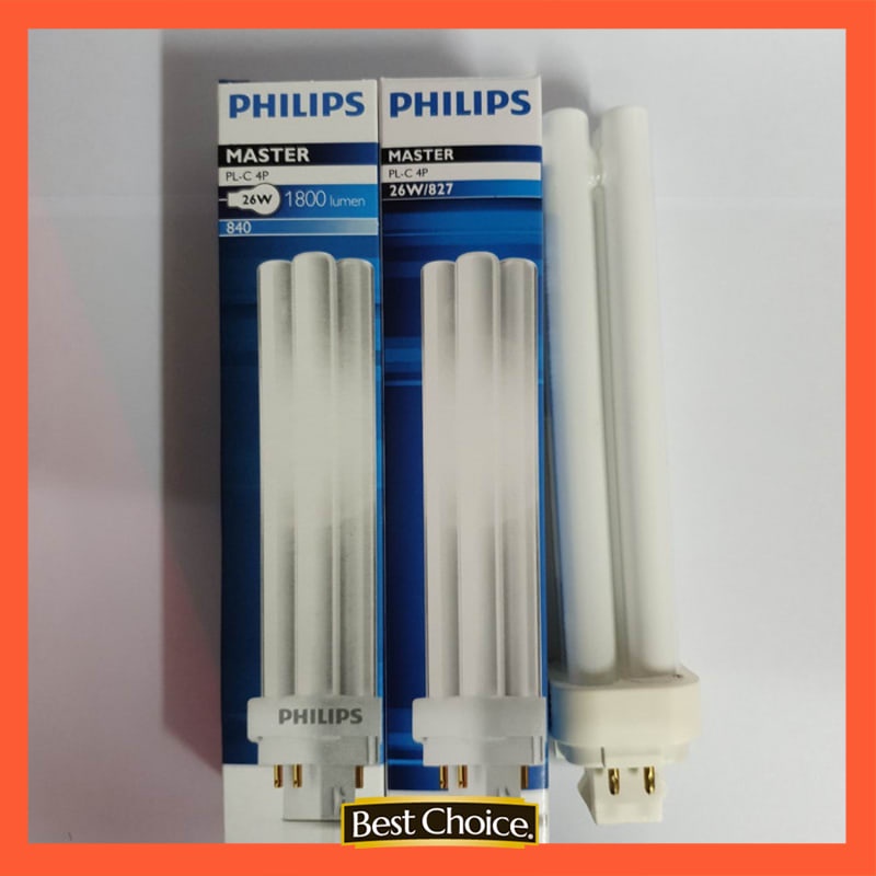 Jual Lampu Plc 26 Watt Philips Master Pl-C 26W 4P 827 830 840 865 4 Pin - 827 Warm White | Shopee Indonesia