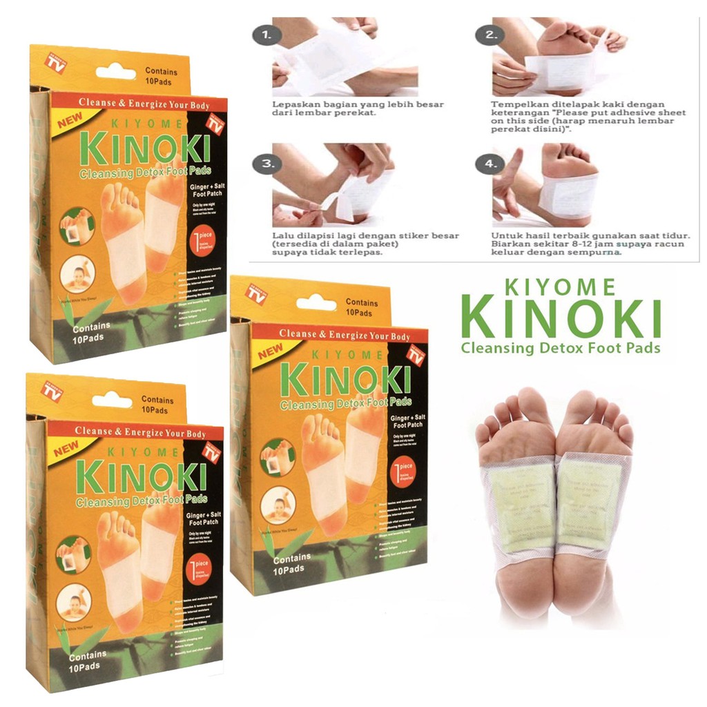 Jual KINOKI GOLD / Cleansing Detox Foot Pads / Koyo Kaki KINOKI 1box