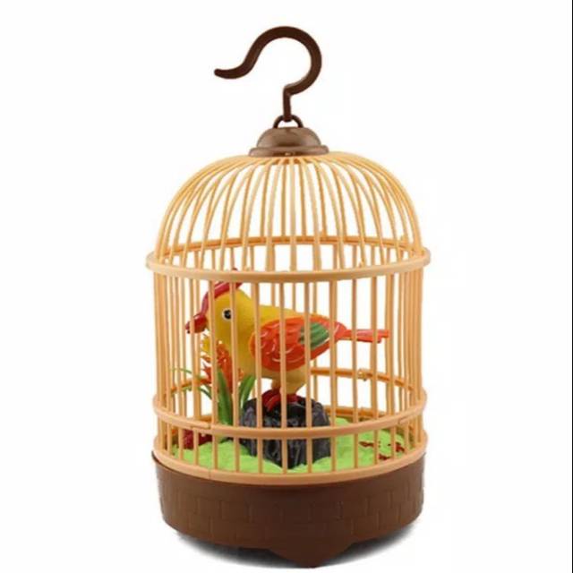 Jual Mainan Burung Berkicau Heartful Bird Sangkar Song Suara Anak Edukatif | Shopee Indonesia