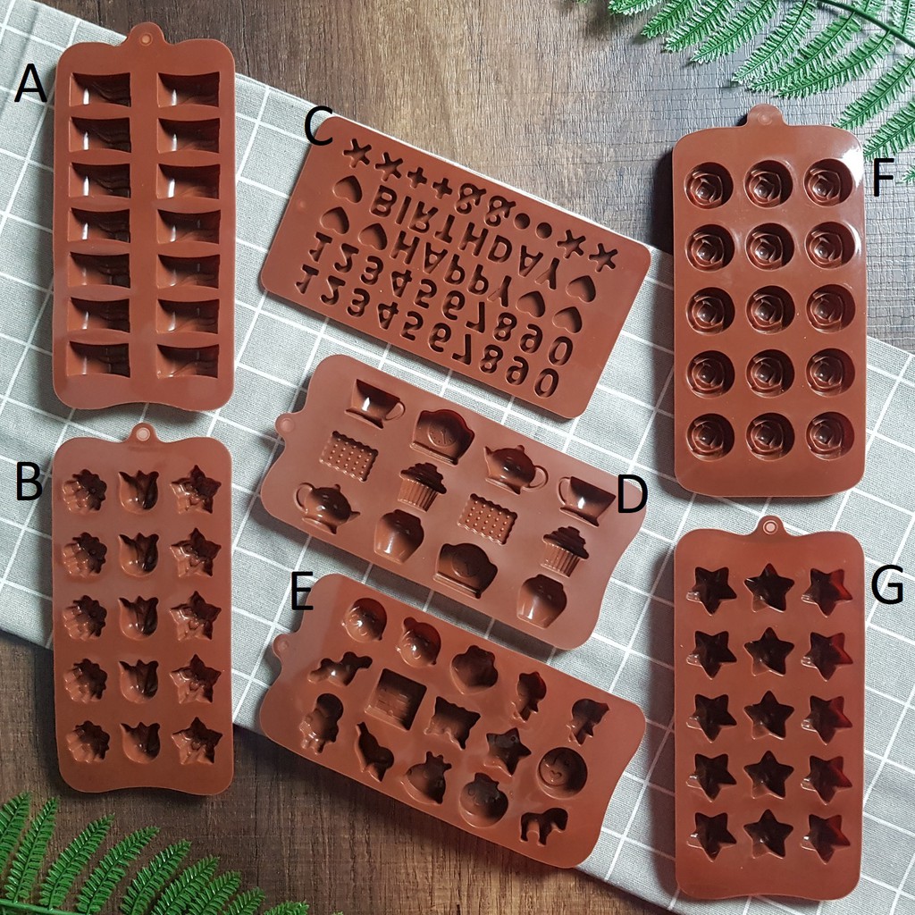 Jual Cetakan Coklat Silikon 7 Varian | Shopee Indonesia