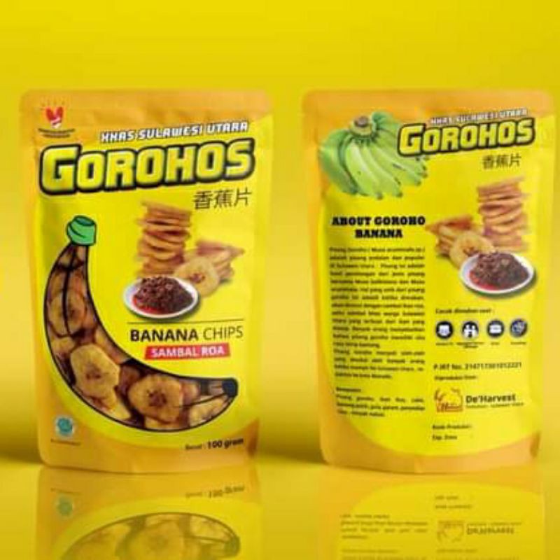 Keripik Pisang Goroho manado , Rasa Sambal Roa 100 Gram | Shopee Indonesia