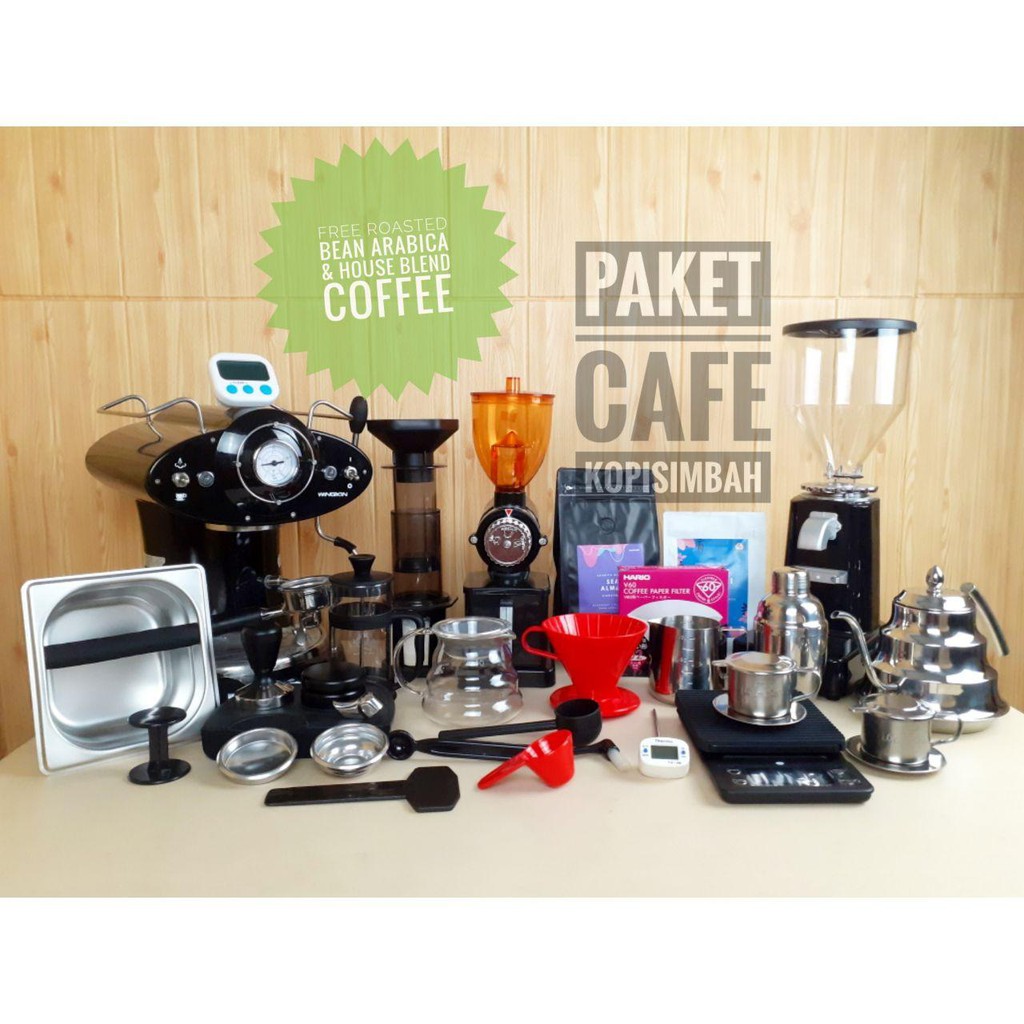 Paket Usaha CAFE Alat Seduh Kopi Lengkap Mesin Espresso Manual Brew Coffee Maker BERGARANSI