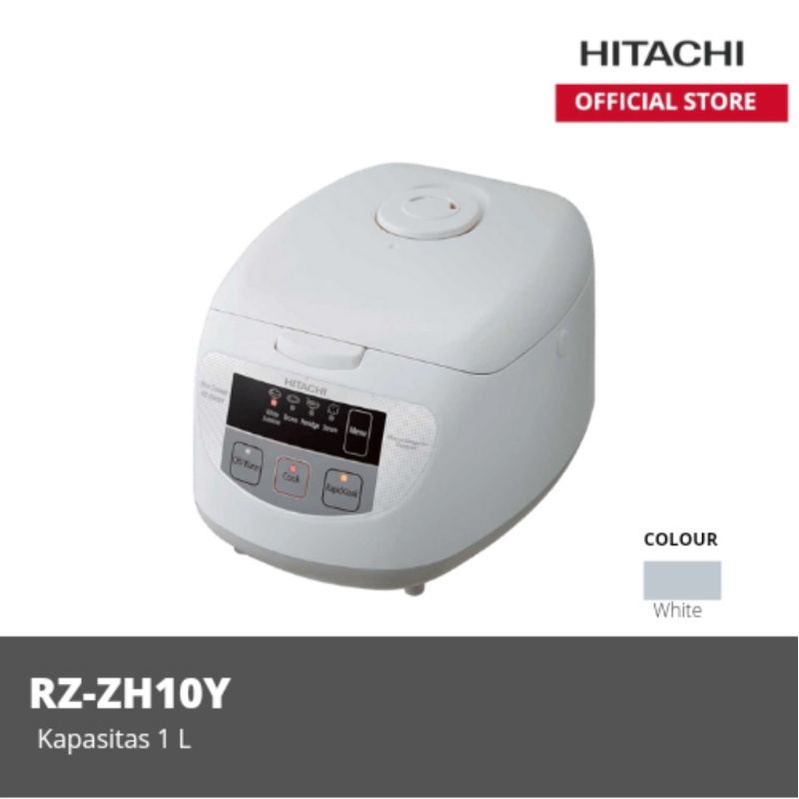 Jual HITACHI RICE COOKER RZZH10Y WHITE 1LITER Shopee Indonesia