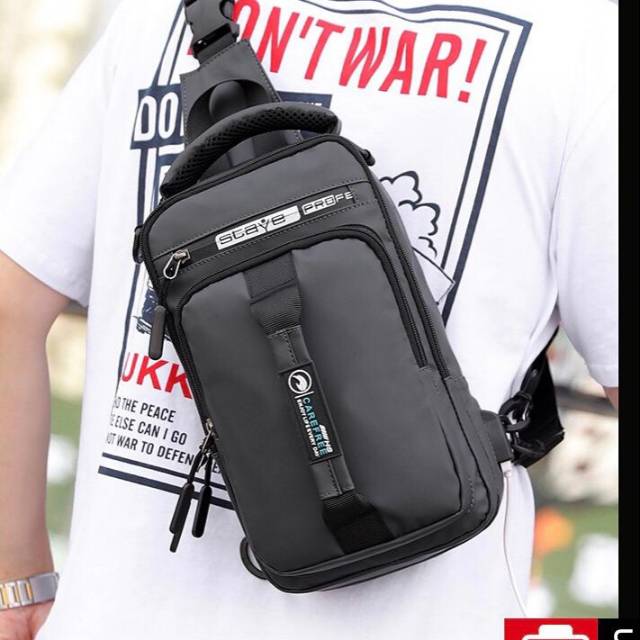 Tas Selempang Pria / Sling Bag Waterproof / Tas Selempang Multifungsi Shopee Indonesia