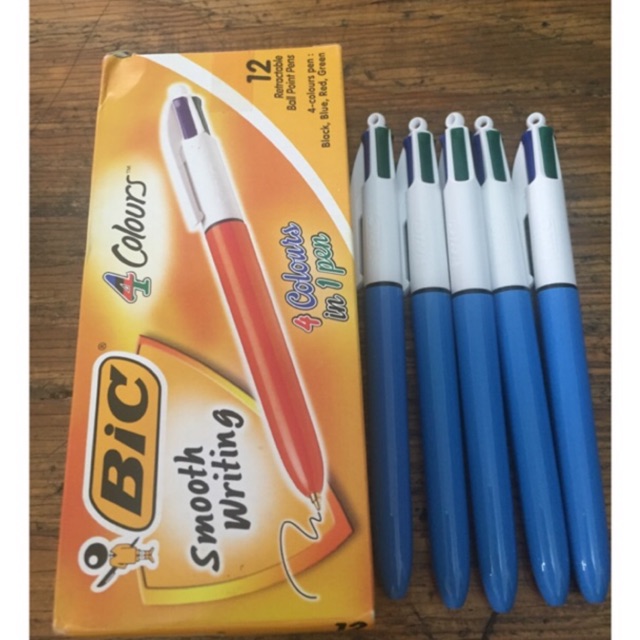 Pulpen BIC 4 warna | Shopee Indonesia