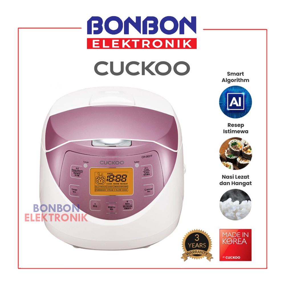 Jual CUCKOO AllinOne Smart Rice Cooker CR0631F 1L No.1 In