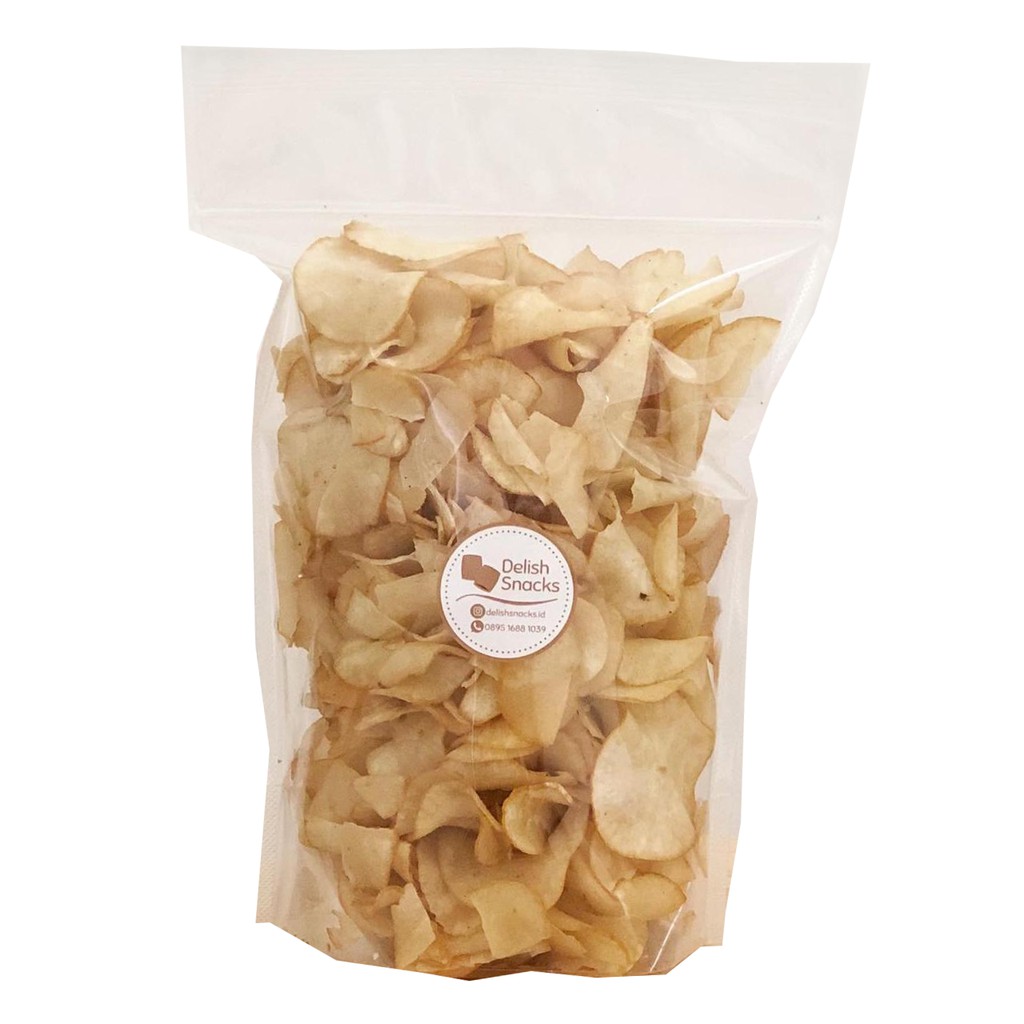 [DELISH SNACKS] Keripik Singkong Asin Size L 300gr Snack