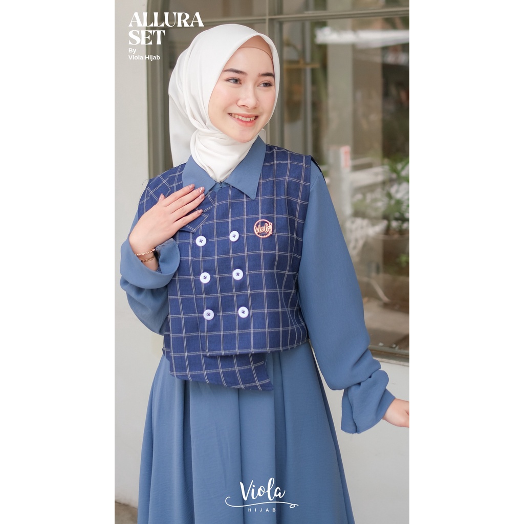 Jual GAMIS ALURA SET ROMPI TERPISAH ORIGINAL BY VIOLA HIJAB / ONE SET