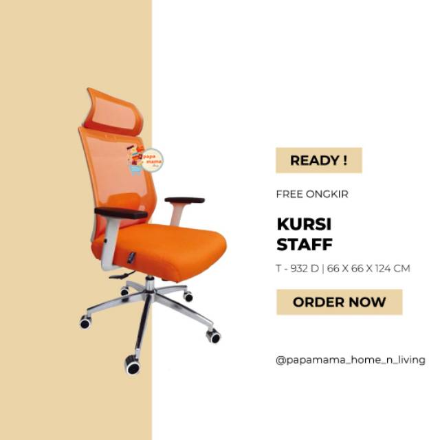 Kursi Direktur Jaring Kursi Kantor Jaring Kaki Hidrolik