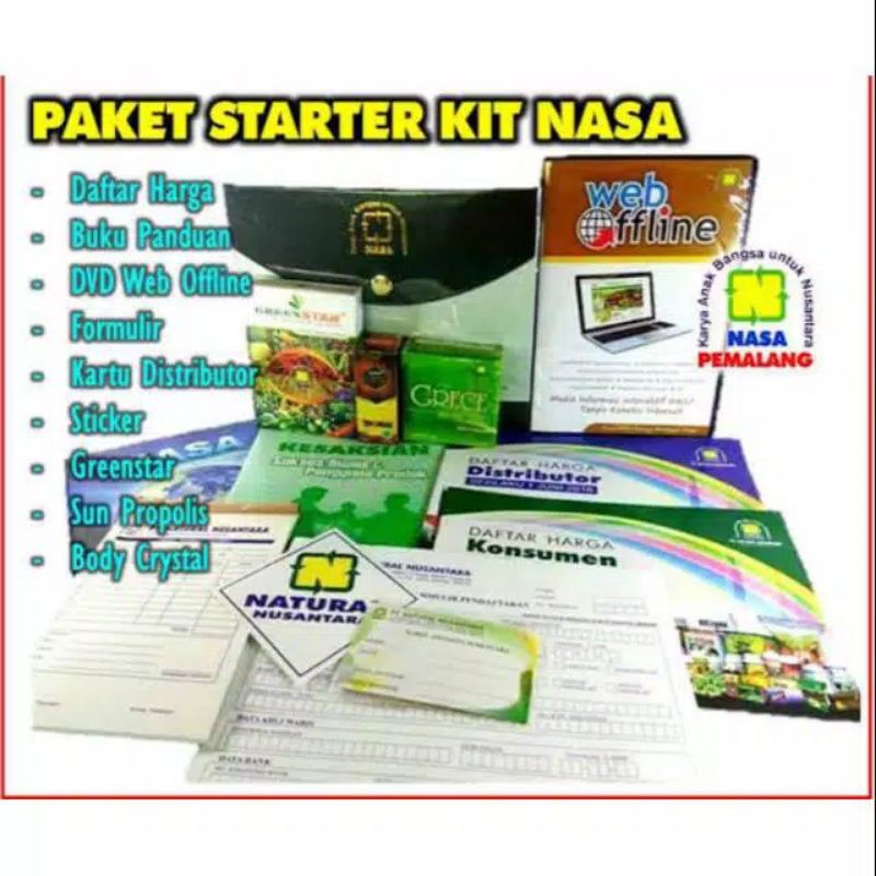 paket pendaftaran member PT.NASA natural nusantara mitra kit b produk  kesehatan kecantikan pupuk | Shopee Indonesia