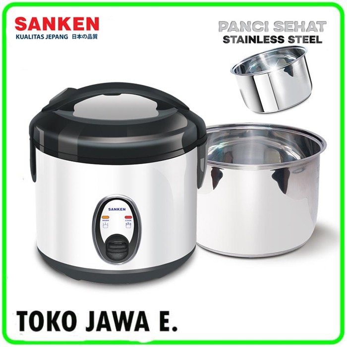 Jual RICE COOKER SANKEN SJ 130H Kapasitas 1 Liter Pot Stenlies