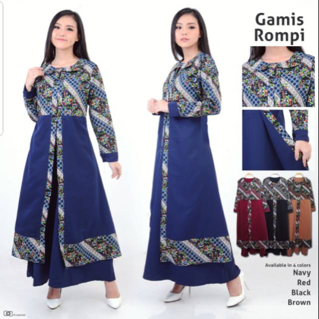 35+ Terbaik Untuk Gamis Rompi Batik Kombinasi The Journey