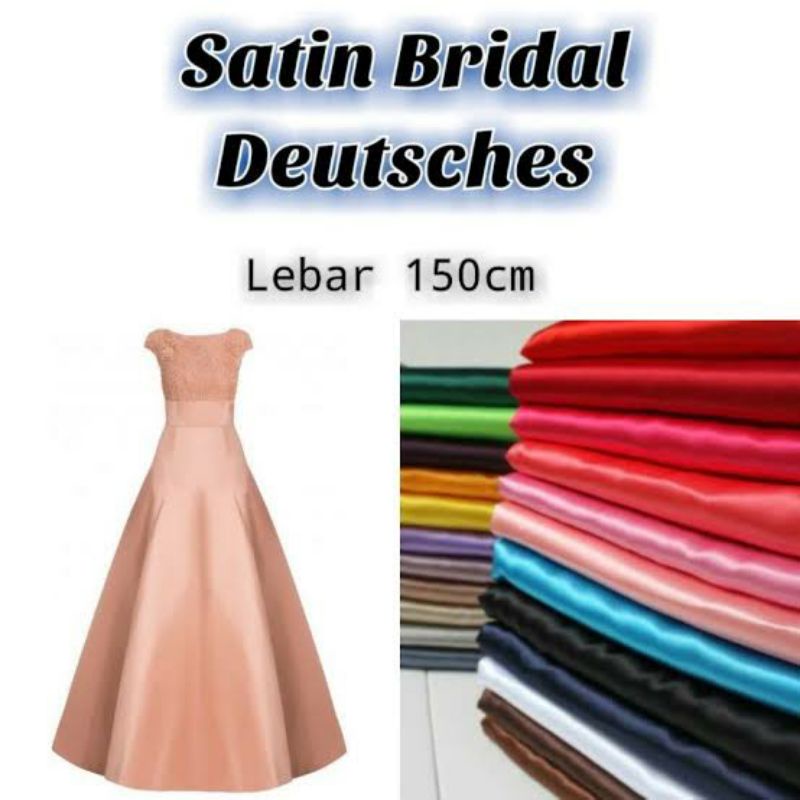 Jual Kain Satin Bridal Duchess Original /0.5m Shopee Indonesia