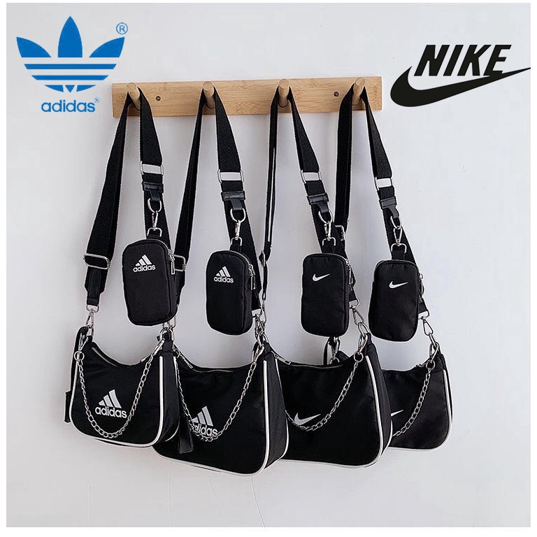 Nike_2 1 tas selempang kanvas untuk pria dan wanita Shopee
