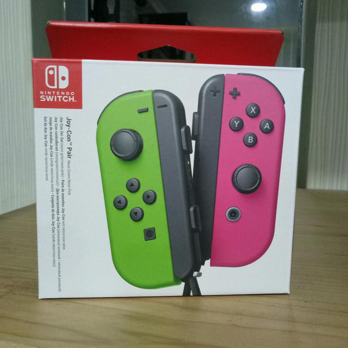 Jual Nintendo Switch Joycon(R&L)/ Joy Con Green Pink Original | Shopee Indonesia