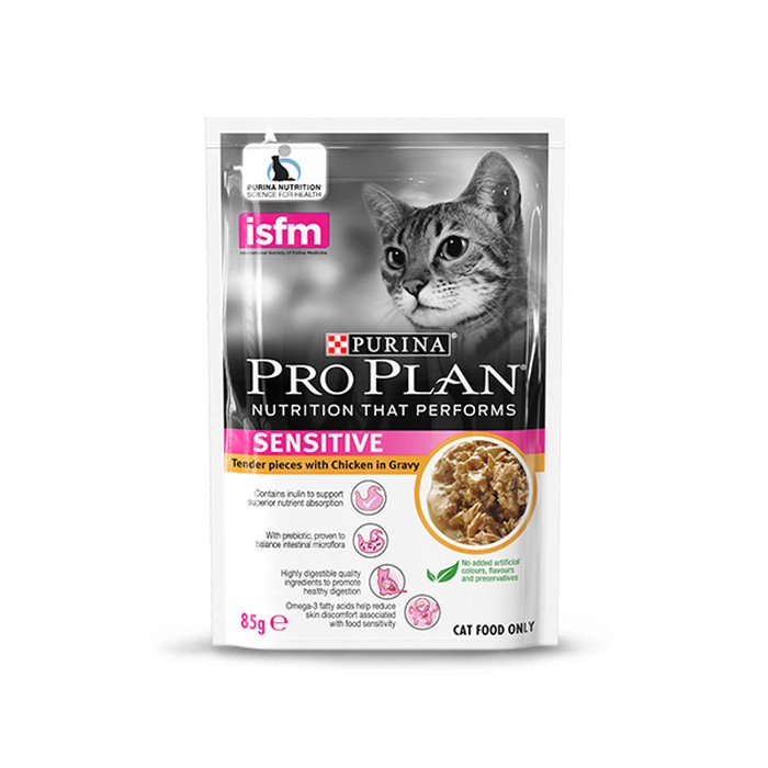 Jual PROPLAN POUCH SAC / Pro Plan Sensitive Cat Wet Food 85 gr Pouch