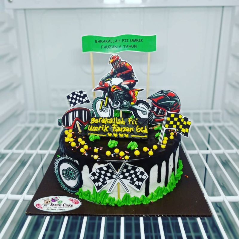 Jual Toppers Kue Ulang Tahun Motor Cross / Motor Trail | Shopee Indonesia
