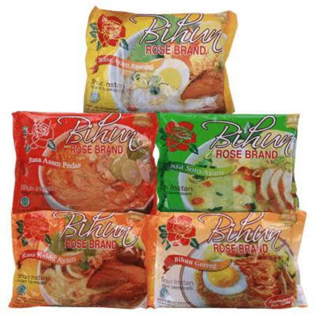 BIHUN INSTANT ROSE BRAND KUAH / GORENG 55GRAM Shopee