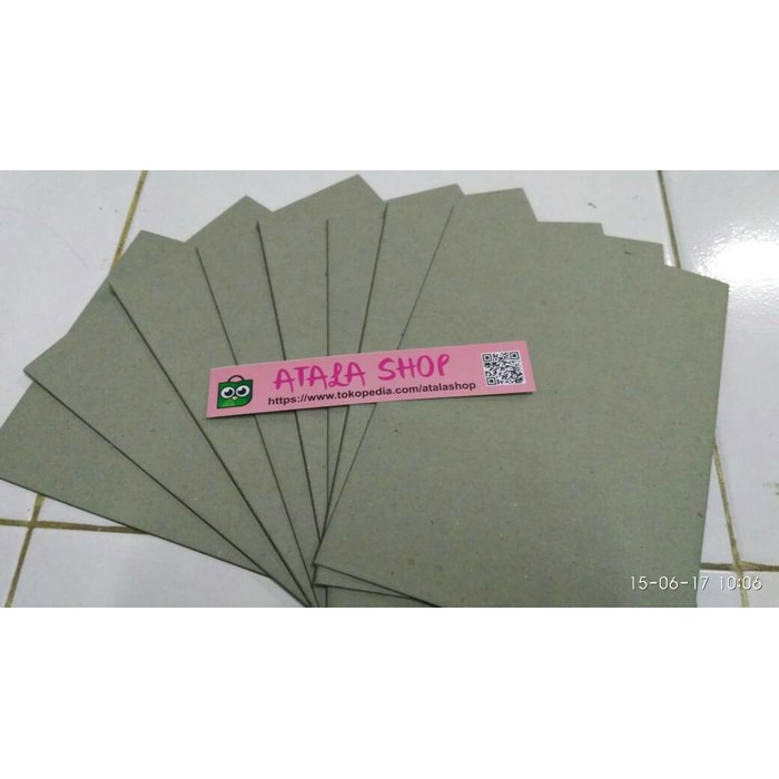 Karton Hard Board Abu abu No 40 Size 15x21 (A5+) Shopee Indonesia