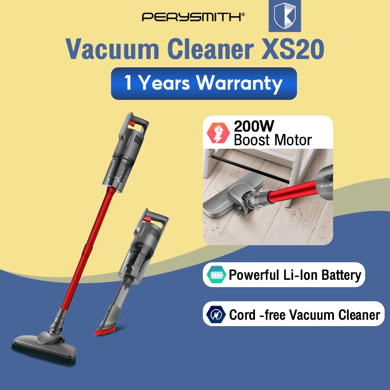 Jual PerySmith XS20 Cordless Vacuum Cleaner Handheld 2in1 Home