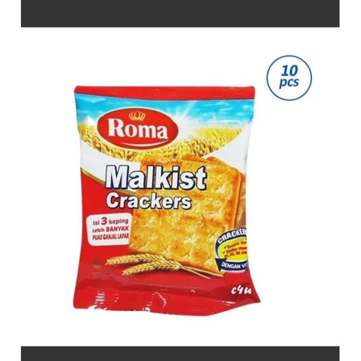 Jual Roma Malkist Rasa Original Crackers [10 Sachet] Shopee Indonesia
