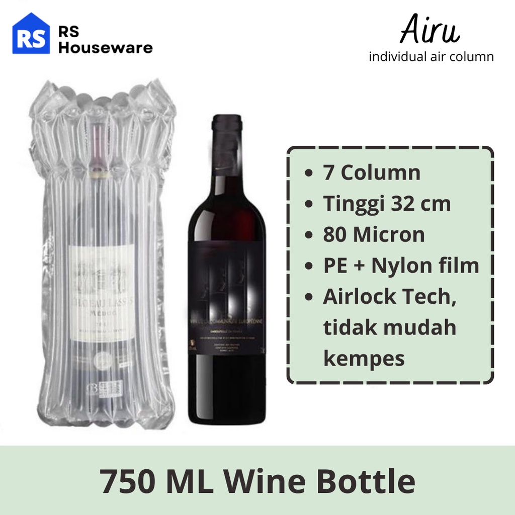 Jual [RS] AIRU Termurah Plastik Inflatable Angin Wine Air Column Bag