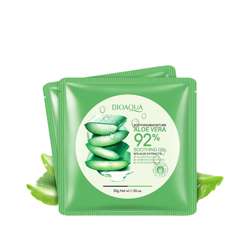 Masker Gel Lidah Buaya Alami Untuk Melembabkan, Oil Control, Mengecilkan PoriPori, Kosmetik