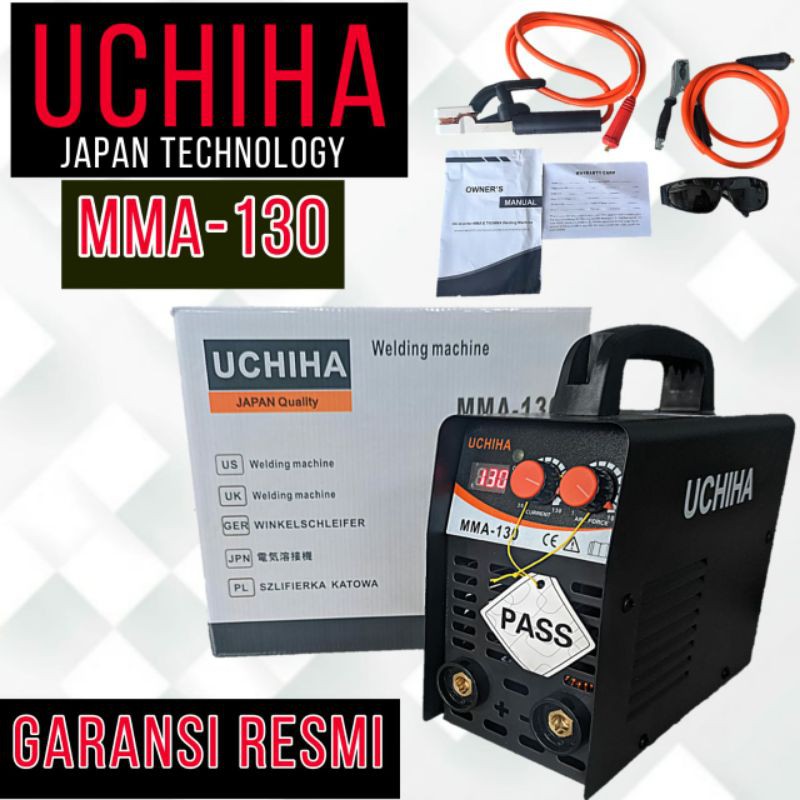 mesin las besar mode digital UCHIHA inverter las travo MMA 130A jAapan Shopee Indonesia