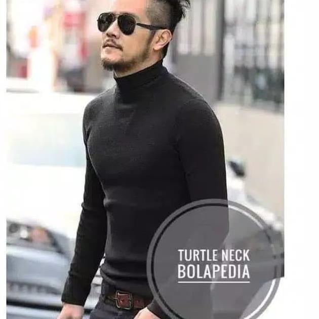 Baju Kaos Turtleneck Turtle Neck Pria Lengan Panjang Longsleeve Distro Shopee Indonesia kaos turtleneck