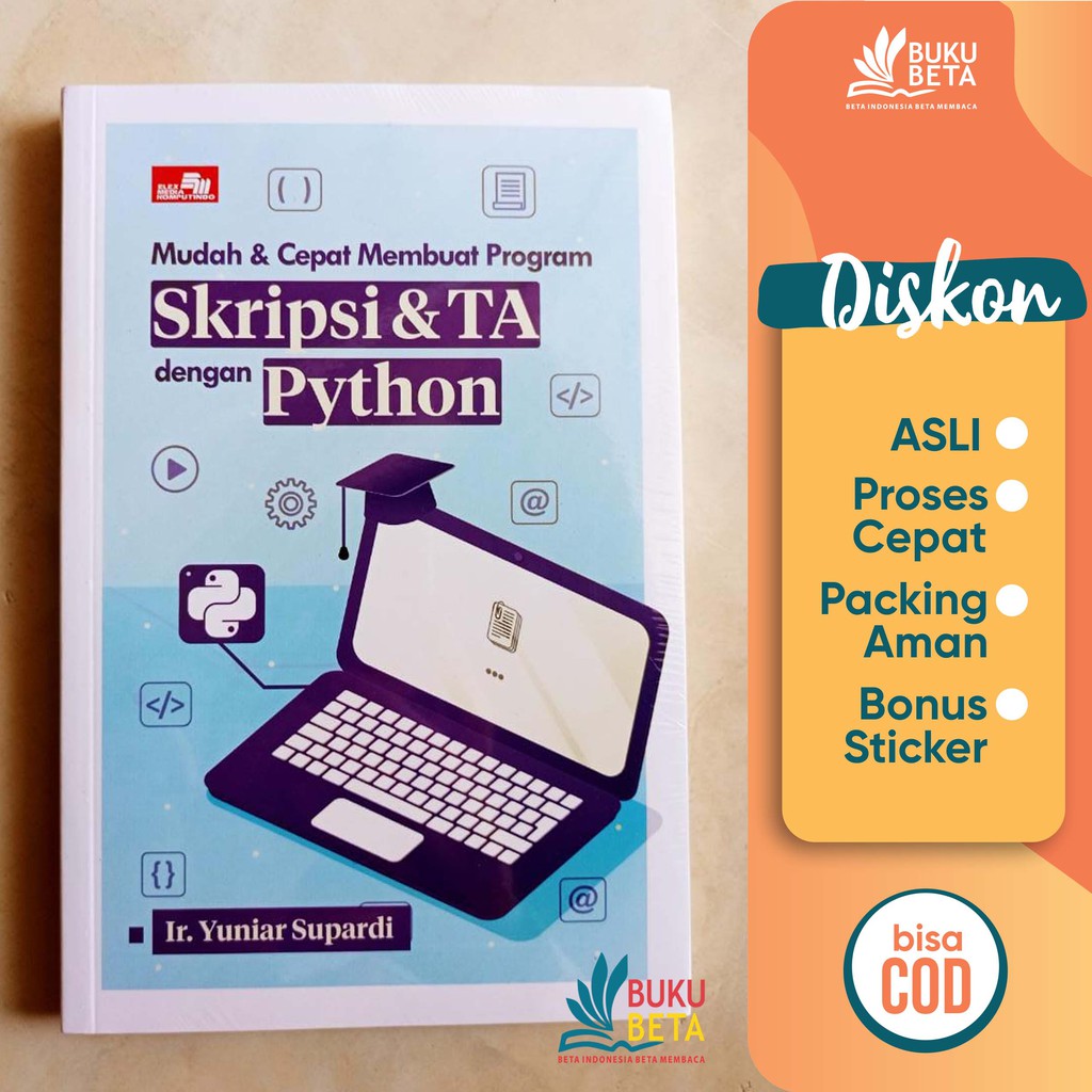 Jual Mudah & Cepat Membuat Program Skripsi & Ta Dengan Python - Yuniar Supardi Indonesia|Shopee Indonesia