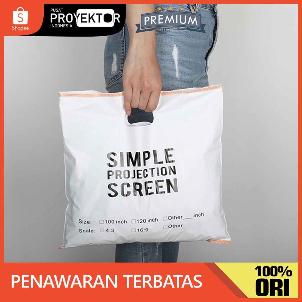 Jual proyektor mini/proyektor film layer lebar Layar Proyektor Portable