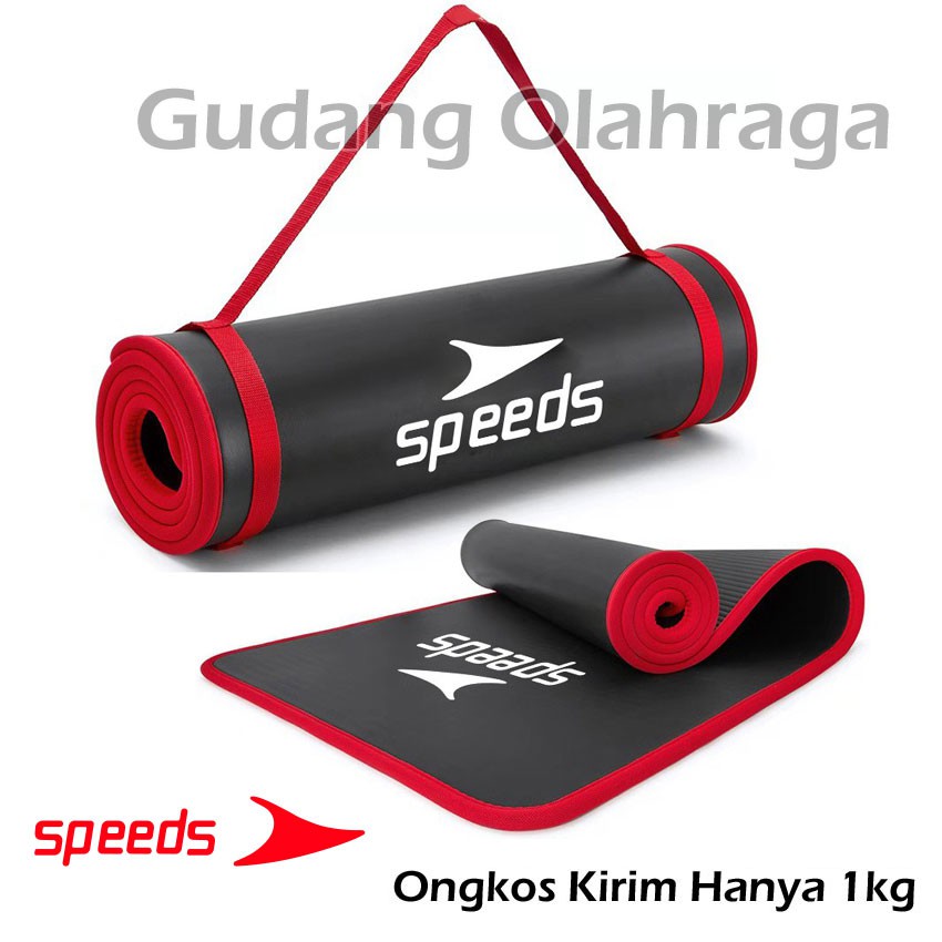 Matras Yoga NBR SPEEDS Jahit Tebal 10 mm Yoga Matt Bagus Matras Senam Tebal 10MM Shopee Indonesia