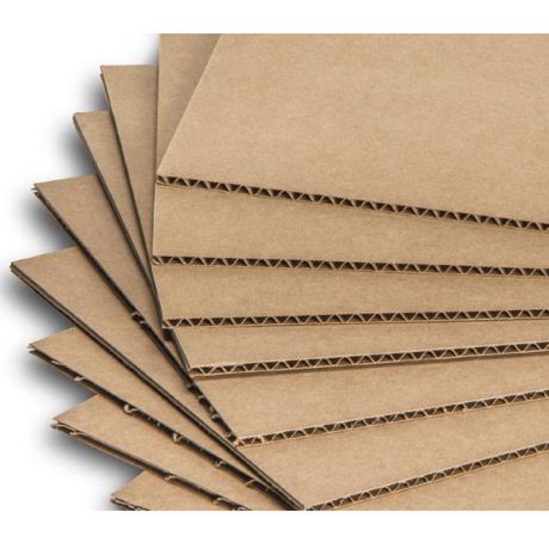 Jual Corrugated Board 60x50cm / Kertas Kardus Lembaran Berkualitas