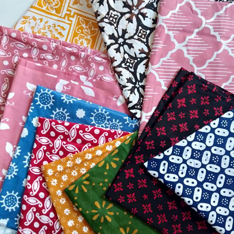 Kain batik perca kain perca batik Perca Batik Cap Shopee Indonesia