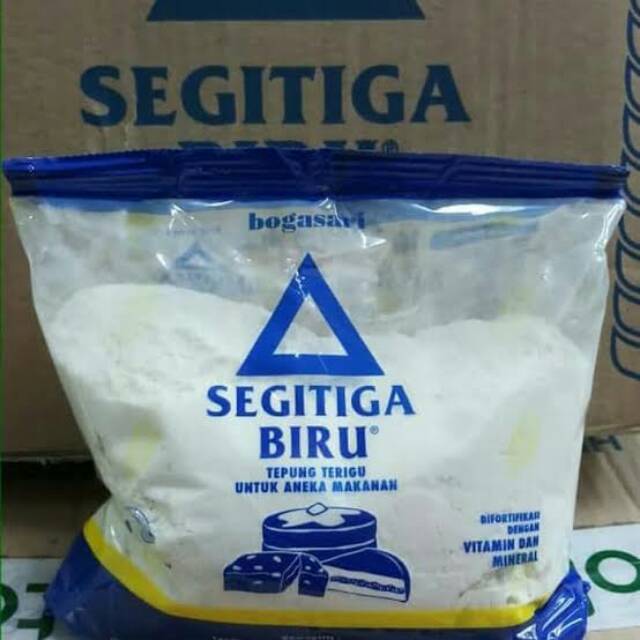 Tepung terigu Segitiga biru 1/2 kg - Tepung terigu segitiga biru 500 gram -tepung  terigu | Shopee Indonesia
