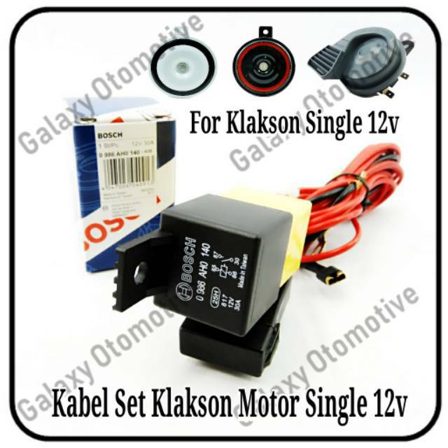 Jual Kabel Set Relay utk Klakson Motor Plus Relay Bosch Shopee Indonesia