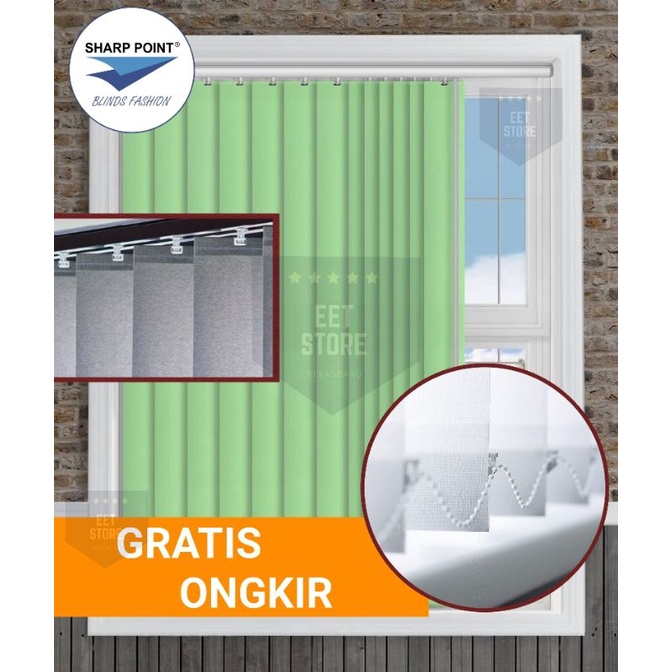 Vertical Blind Dimout Kerai Kain Tirai Gorden Kantor Vertical