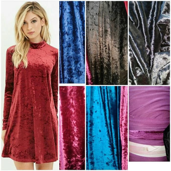 kain bahan beludru buludru bludru embos polos | Shopee Indonesia