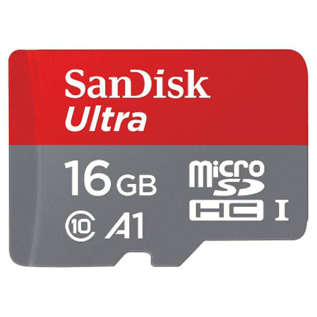 Jual Memory Card Microsd Micro Sd Sandisk Ultra Class 10 16Gb 16 Gb A1 98Mb/S - Original Indonesia|Shopee Indonesia