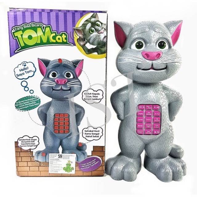 Jual Mainan Edukasi Anak Talking Tom Kucing Bisa Bicara Meniru Suara + Nyanyi Tom Cat Hadiah Ulang Tahun | Shopee Indonesia