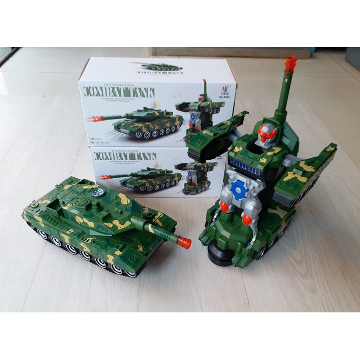 Jual Mainan Anak Mobil Robot Combat War Tank Deformation Military War Tank Besar | Shopee Indonesia