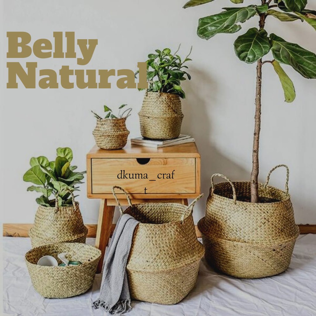 keranjang anyaman purun / cover pot / hampers / laundry / wadah