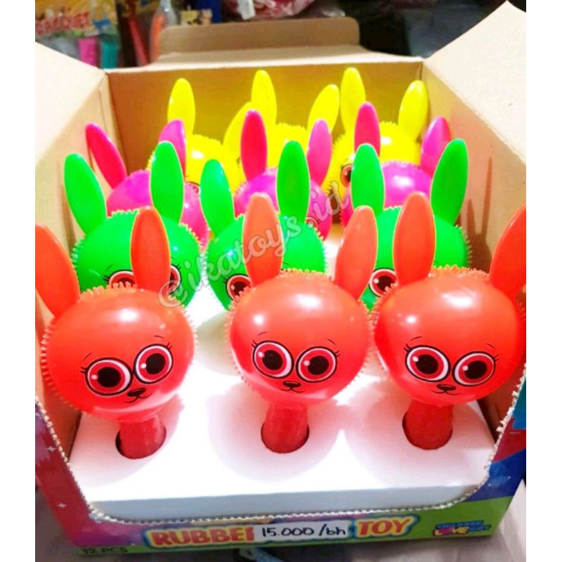 Jual Mainan Anak Bola Duri Model Kelinci - Karet - Nyala | Shopee Indonesia