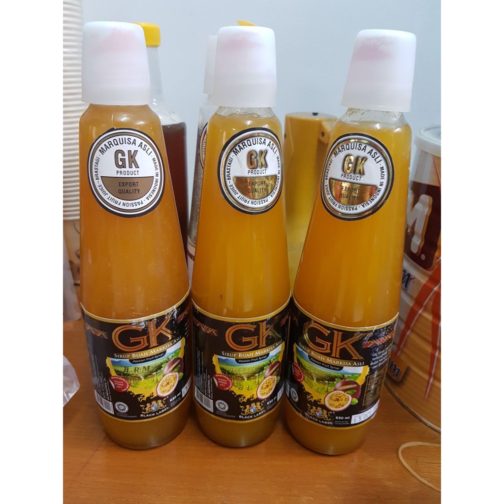 Sirup Buah Markisa Asli Cap GK Medan Black Label Brastagi | Shopee Indonesia