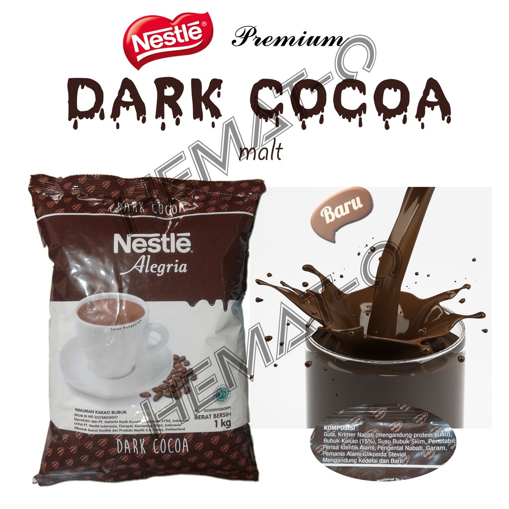 Jual Nestle Dark Cocoa 1Kg (Dark Coklat Kental Nikmat) | Shopee Indonesia