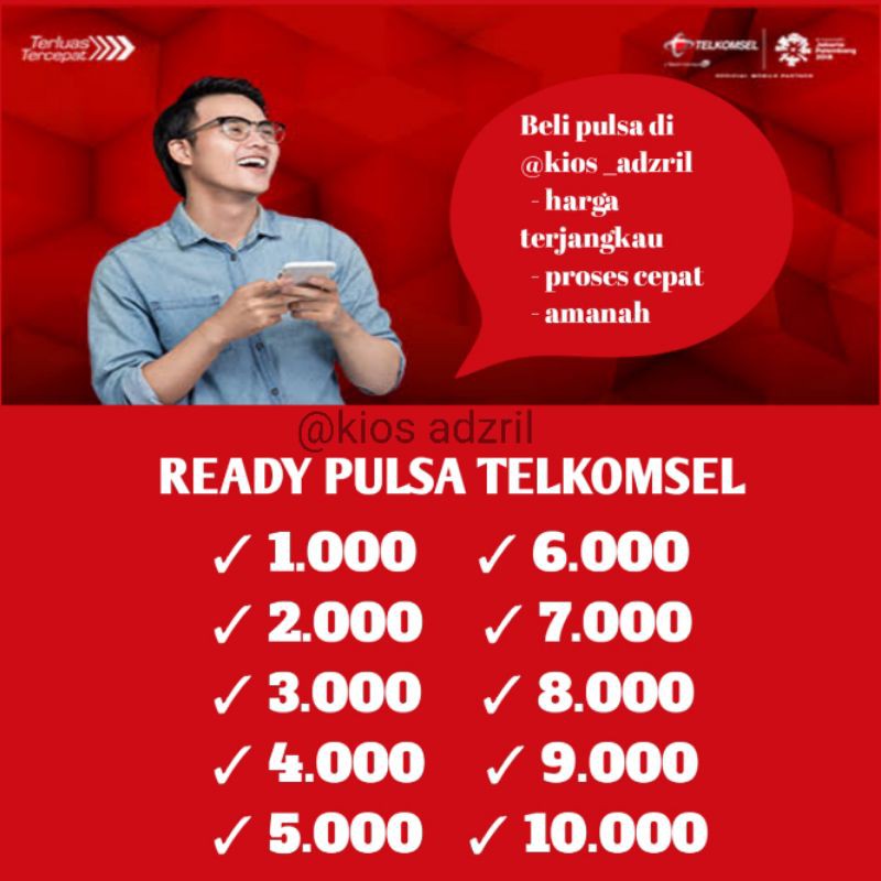 PROMO PULSA TELKOMSEL MURAH 1000 2000 3000 4000 5000 6000 7000 8000